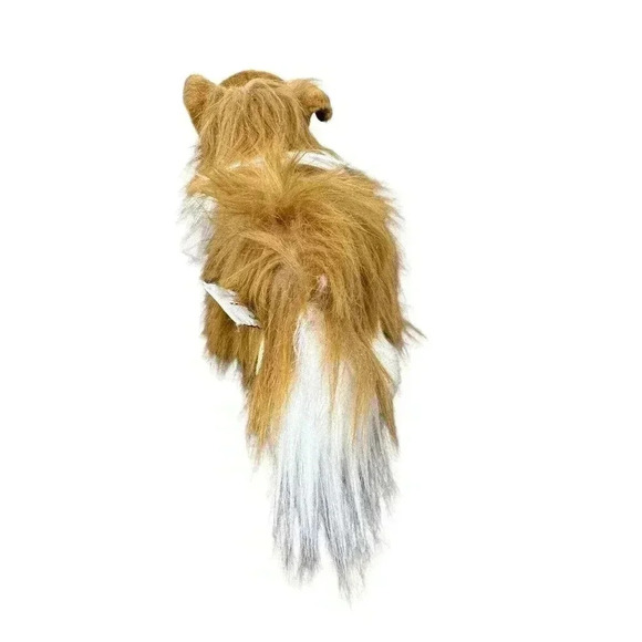 Vintage Yomiko Classics Realistic Collie Dog Plush Stuffed Animal Laying Down - Picture 5 of 10